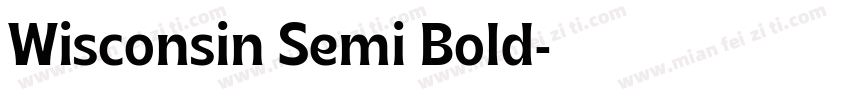Wisconsin Semi Bold字体转换